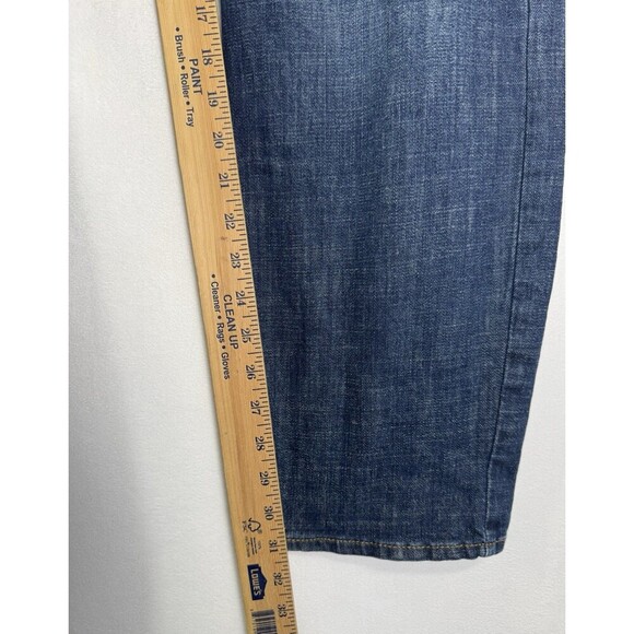 Lucky Brand 121 Slim Straight Jeans Mens 38x32 Blue Denim Dark Wash Stretch - Picture 10 of 11